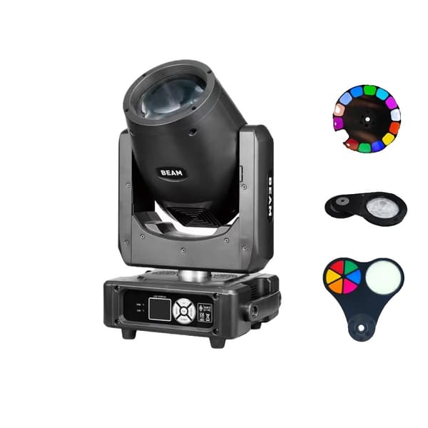 Mini Beam 230W Moving Head Light, Alsidige kontrolmuligheder, Imponerende strobeeffekter,1  Lys, EU stik
