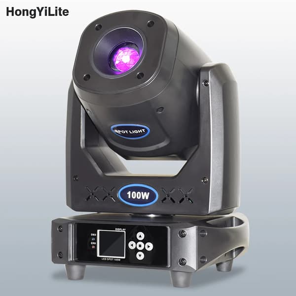 Bevægelseshovedlys, 100W LED-udgang, 540-graders panorering, 200-graders hældning,DJ SPOT 100W, EU stik