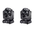 Miniatyrbillede 1 af 2: LED Moving Head Light, 200W Effekt, 540° Pan, 360° Tilt,2 Lys 8x15W, EU-stik