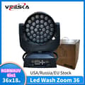 Miniatyrbillede 2 af 2: LED Moving Head Wash Light, 36x18W RGBWAUV, DMX Kontrol,1 Lys, 6 i 1