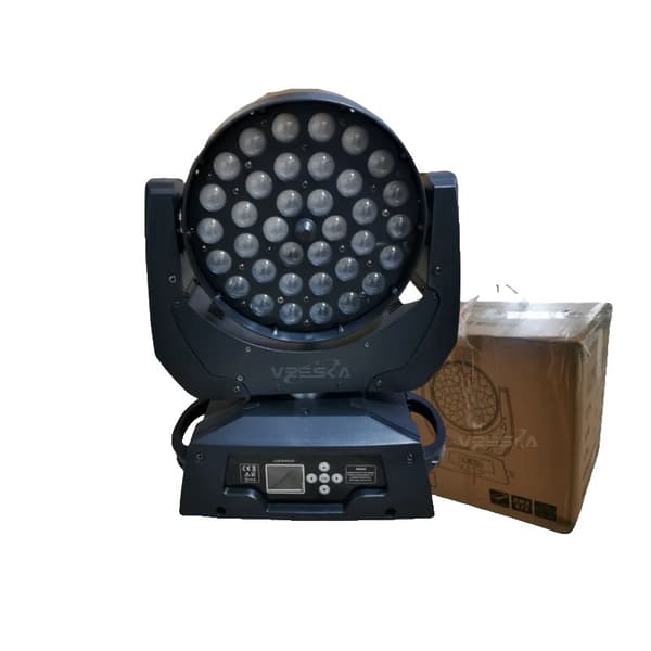 LED Moving Head Wash Light, 36x18W RGBWAUV, DMX Kontrol,1 Lys, 6 i 1