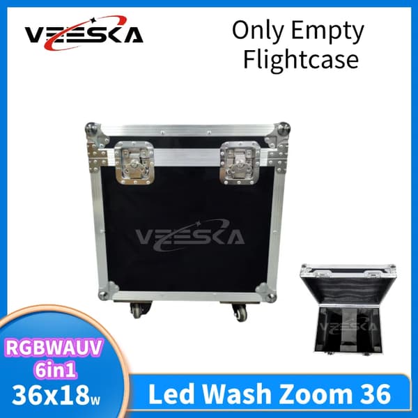 LED Moving Head Wash Light, 36x18W RGBWAUV, DMX Kontrol,1 tom kasse 2i1, 6 i 1