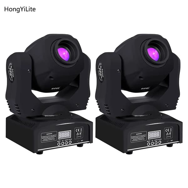 LED Rörligt Huvudljus, 60W Effekt, 3-Sidig Prismaeffekt,3-Face Prisma 60W, EU-kontakt