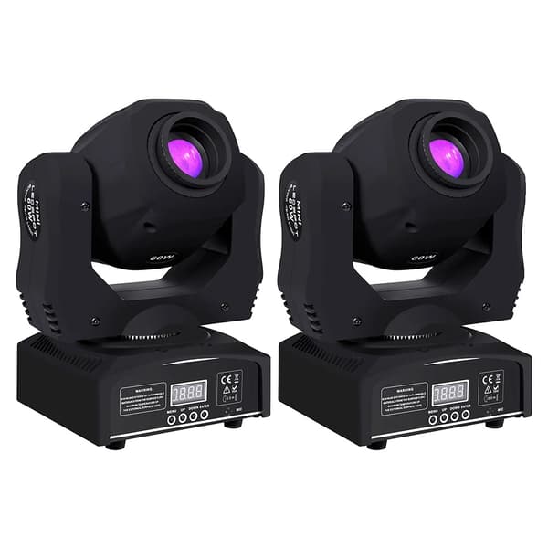 LED Rörligt Huvudljus, 60W Effekt, 3-Sidig Prismaeffekt,3-Face Prisma 60W, EU-kontakt