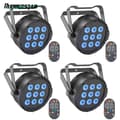 Miniatyrbillede 2 af 2: RGBW Scene Belysning, 54W Effekt, 9 LED'er,4PCS, EU stik