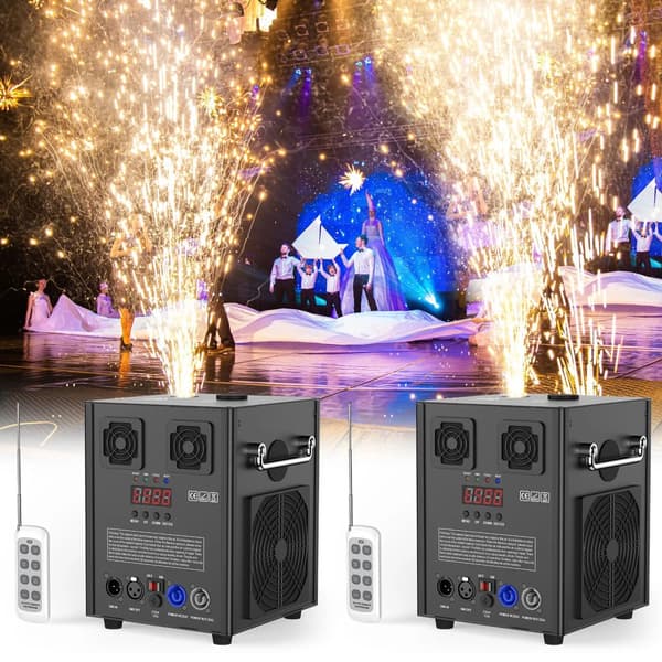 Pyroteknisk Maskine, 700W Effekt, DMX512 Kontrol,EU stik, ZQ16047-2Pcs