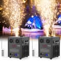 Miniatyrbillede 2 af 2: Pyroteknisk Maskine, 700W Effekt, DMX512 Kontrol,EU stik, ZQ16047-2Pcs