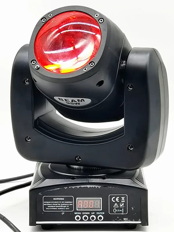 LED 90W Stråle Flytteligt Hovedlys, RGBW 4 i 1, DMX512 Kontrol,EU stik, 90W 1stk i karton