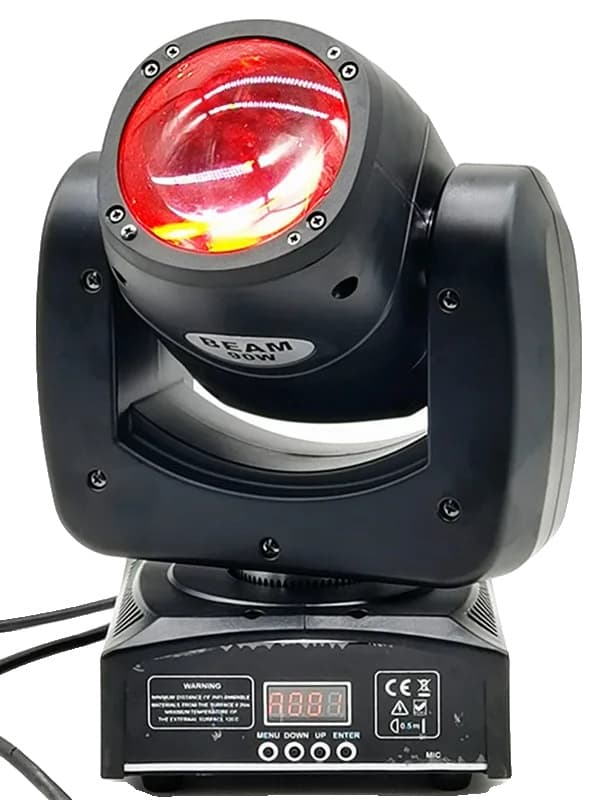 LED 90W Stråle Flytteligt Hovedlys, RGBW 4 i 1, DMX512 Kontrol,EU stik, 90W 1stk i karton