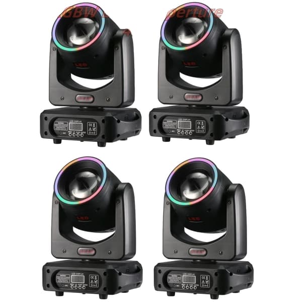Scenbelysning, 120W LED, DMX-kontroll, RGBW 4IN1,4st i kartong, EU-kontakt