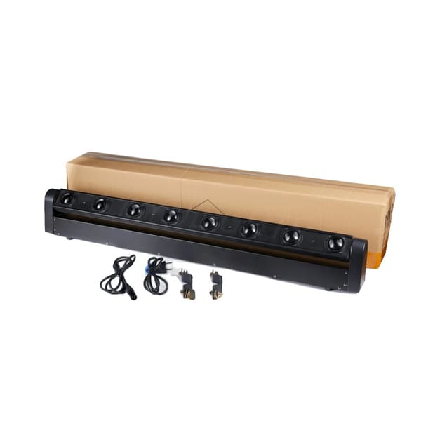 LED Scenljus Bar, 150W Effekt, 8x12W RGBW 4IN1,Eu plugg, 1ST LED-BAR
