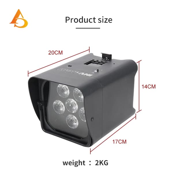 6x18w Scenljus, DMX-kontroll, Luminös flöde 60-249,6x18w svart, Eu plugg
