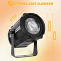 Pikkukuva 4 / 4: 100W Mini Palm Light, Valkoinen + Lämmin Valkoinen, 60° Valoisuuskulma,EU-pistoke