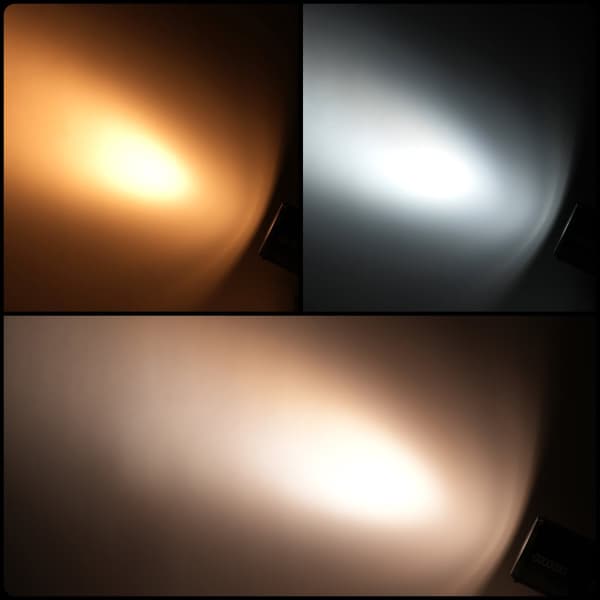 100W Mini Palm Light, Valkoinen + Lämmin Valkoinen, 60° Valoisuuskulma,EU-pistoke