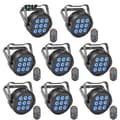 Miniatyrbillede 1 af 2: RGBW Scene Belysning, 54W Effekt, 9 LED'er,8PCS, EU stik