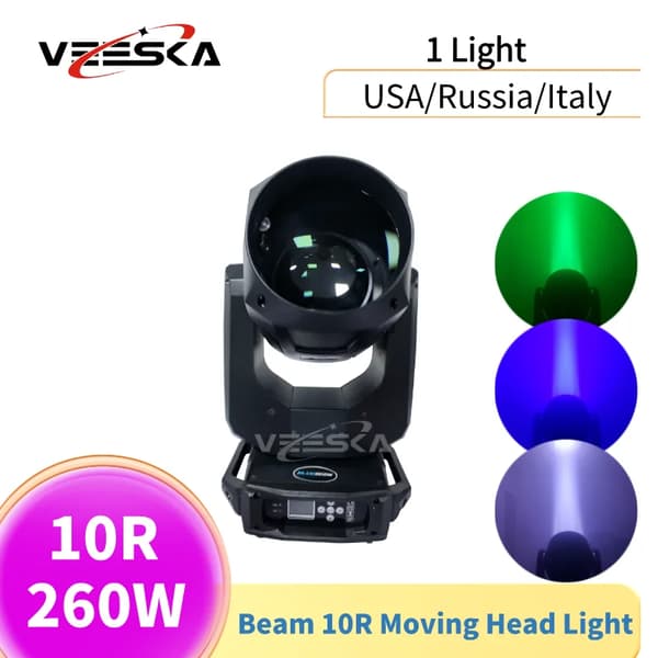 Moving Head Light, 260W lampe, 540° panorering, 270° hældning,1 Lys, Nøglemodel