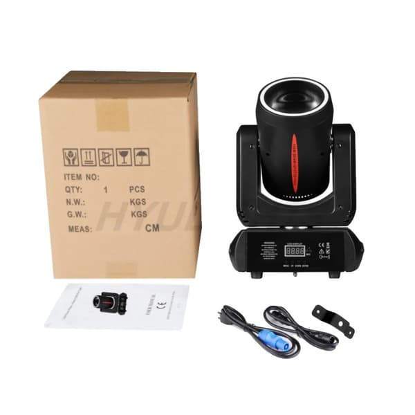 150W Mini LED Moving Head Lygter, 8 Farver, 18 Rotating Prisme,1 STK, EU stik