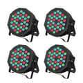 Miniatyrbild 1 av 2: RGB-sceneeffekter, 36 LED-lampor, flera kontrolllägen,EU-plugg, svart