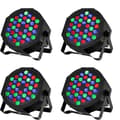 Pikkukuva 1 / 2: 36 LED RGB Par-valoa, 7 DMX-kanavaa, stroboskooppiefekti,RGB, EU-pistoke
