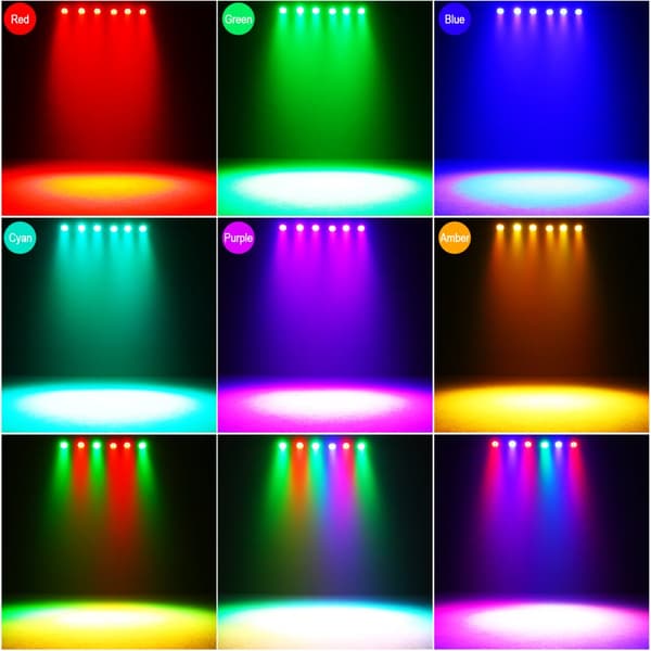LED Par Lys, Multi-Farve Effekter, Vandtæt Design,EU stik