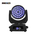 Miniatyrbillede 2 af 2: Vask Zoom Moving Head Light, RGBWA+UV, 10-60 Graders Zoomvinkel, 0-100% Dæmper,36x18w, EU stik