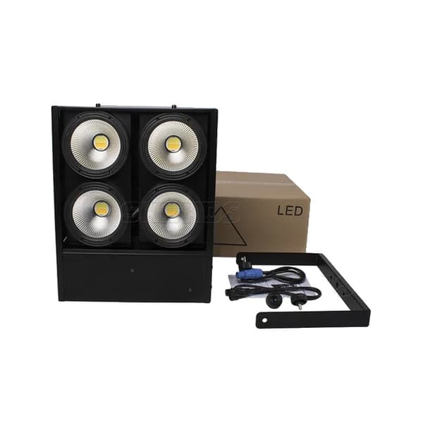 Scenebelysning, 400W strømforbrug, DMX kontrolkanaler, justerbar strålevinkel,400W Kold-Varm, Eu stik