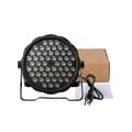 Miniatyrbillede 2 af 2: Scenebelysningseffekt, 54x3W RGBW LED'er, 7 DMX kontrolkanaler, mere end 60.000 timers levetid,EU stik, 4stk