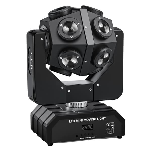 Moving Head Light, 200W Effekt, RGBW Farveeffekter,EU-stik, ZQ02096
