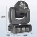 Miniatyrbild 2 av 4: Rörlig Huvud LED-lampa, 100W Effekt, 7 Färger, 11 DMX Kanallägen,EU-plugg