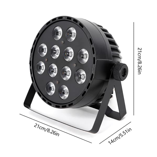 Scene Lys, 12x10W RGBW, Selvstændig, 50000 Timer LED Liv,sort
