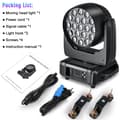 Miniatyrbillede 3 af 4: LED Moving Head Light, Høj Lysstyrke 15W RGBW, Fleksibel Zoomfunktion,1STK, EU stik