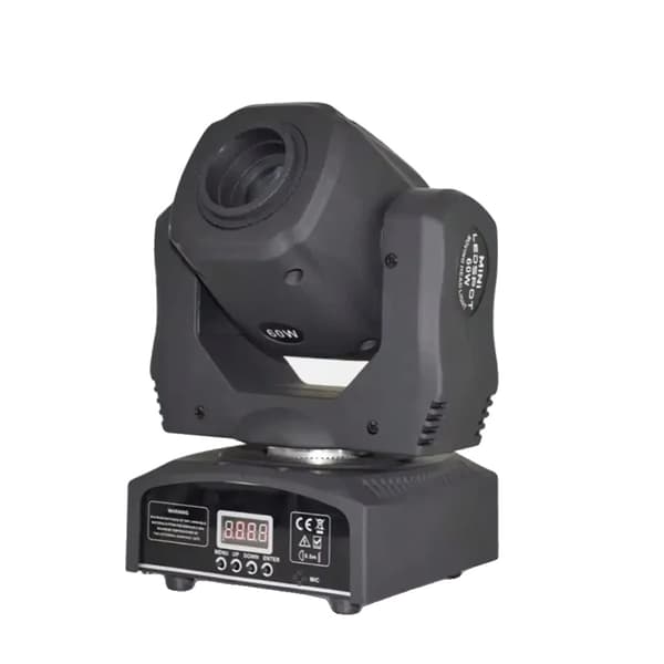 LED Moving Head Lygter, 60W / 100W Effekt, Justerbare Strålevinkler,1 stk G60, EU-stik