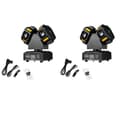 Miniatyrbillede 1 af 2: Moving Head Light, 150W effekt, 8x15W RGBW LED'er,EU stik, 2 stk.