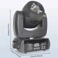 Miniatyrbillede 2 af 2: LED Moving Head Light, 100W Høj Effekt, 15 DMX Kanaler,1 stk B100, EU-stik