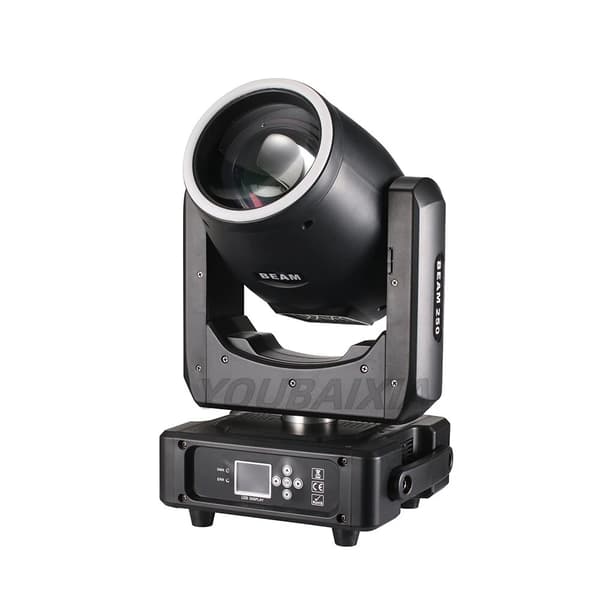 Flytbar hovedlys, 230W strøm, DMX-kompatibelt,EU stik, 250W 8R stråle