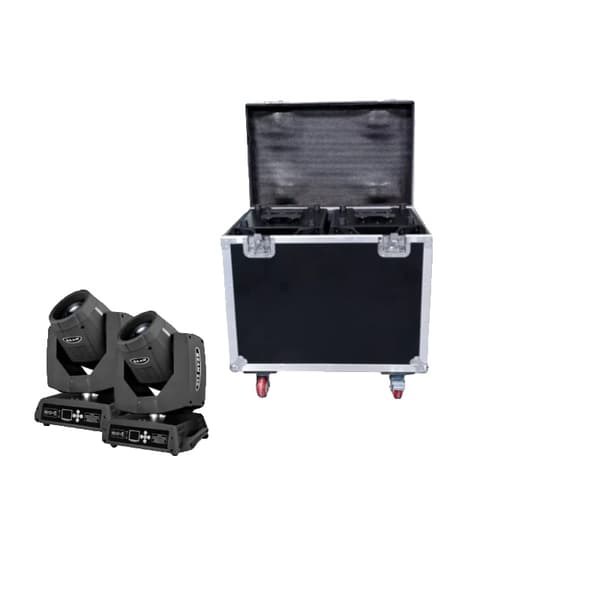 Beam 230W Moving Head Lys, 14 Farver + Hvid, 17 Gobos, Elektronisk Fokus,1 Flyvesag Kun