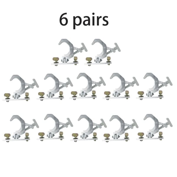 Aluminium Fold Clamp Hooks, DMX Stage Light Stil,6 par