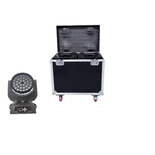 Stage Moving Head Wash Light, DMX-512 Kontrol, RGBW Farveblanding,1 Kasse, RGBWAUV 6in1
