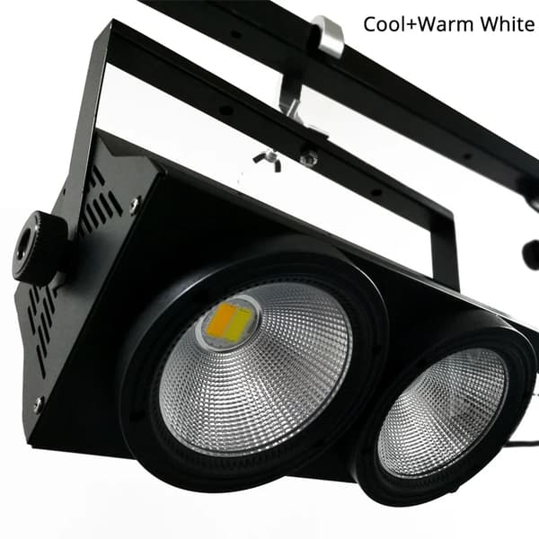 LED Scene Lys, 200W Effekt, RGBWA UV Farver,Kold og varm, EU-stik
