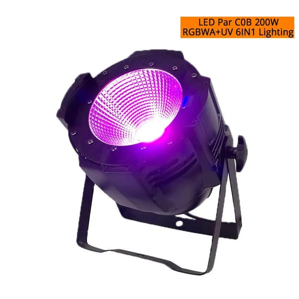 Valaistuslaitteisto, 200W COB LED, RGBWA-UV 6in1 -teknologia,EU-pistoke, 200W RGBWA-UV