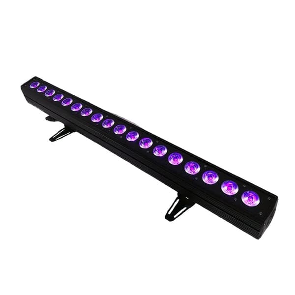 DMX-lavavalo, 216W teho, 8 DMX-ohjauskanavaa,18x18W RGBWAUV, EU-pistoke