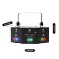 Miniatyrbillede 1 af 2: 9-Øje RGB DMX Laserprojektor, 12 mønstre, fjernstyret,Som vist