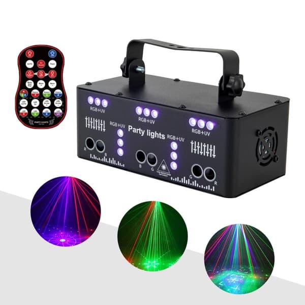 DJ Festlys, RGB LED, Justerbar Vinkel