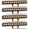 Miniatyrbild 2 av 2: Väggtvättarlampa, 120W effekt, 12 RGBWA+UV LED-lampor, 10CH DMX-kontroll,EU-kontakt, ZQ06202-4Pcs