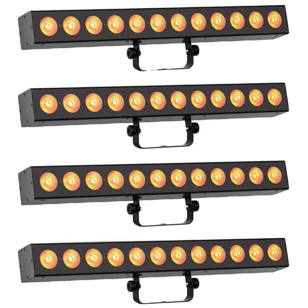 Väggtvättarlampa, 120W effekt, 12 RGBWA+UV LED-lampor, 10CH DMX-kontroll,EU-kontakt, ZQ06202-4Pcs
