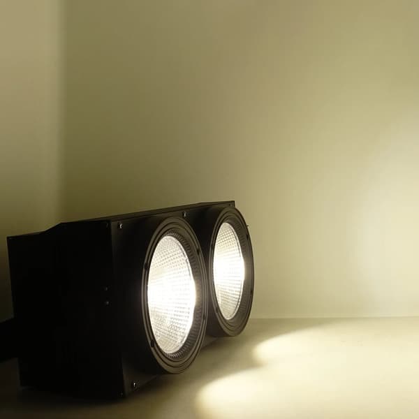 LED COB Scene Lygter, 2x100W Effekt, Varm Hvid og Kold Hvid, 60 Grad Strålevinkel,Kold og varm hvid, EU stik