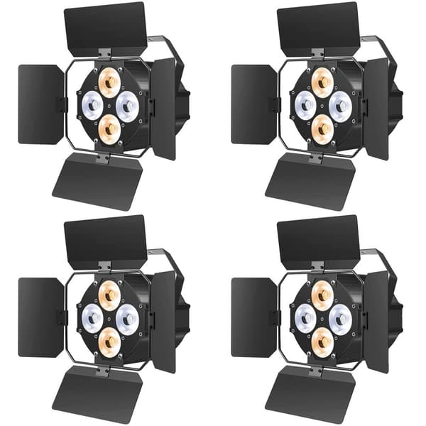 LED Par Lys, 120W Effekt, DMX Kontrol, Justerbare Barndøre,ZQ01066, EU stik