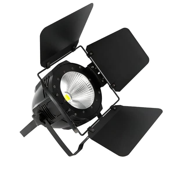 COB 200W LED Scenpar, Digital Display, DMX-kontroll, Dubbel färgalternativ,svart