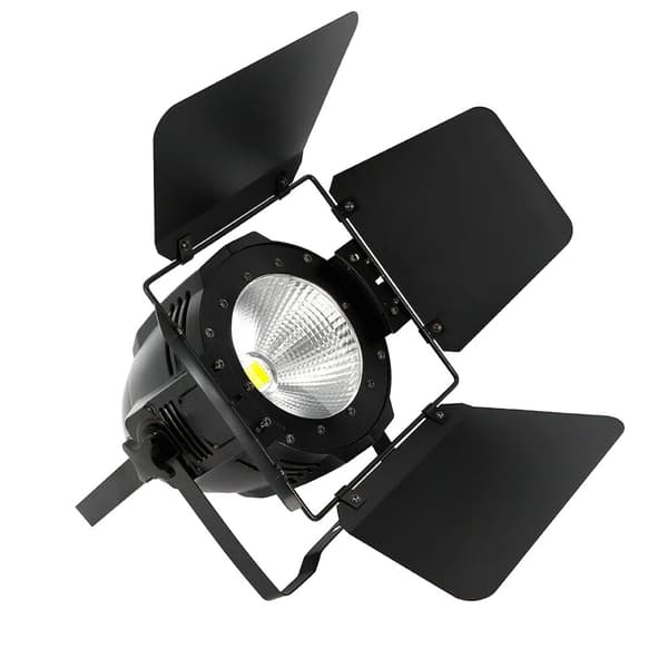 COB 200W LED Scenpar, Digital Display, DMX-kontroll, Dubbel färgalternativ,svart