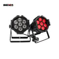 Miniatyrbillede 2 af 2: LED Par Lygter, 7x18W RGBWA UV, 126W Strømforbrug, DMX Kontrol,2stk 7x18w, EU Stik